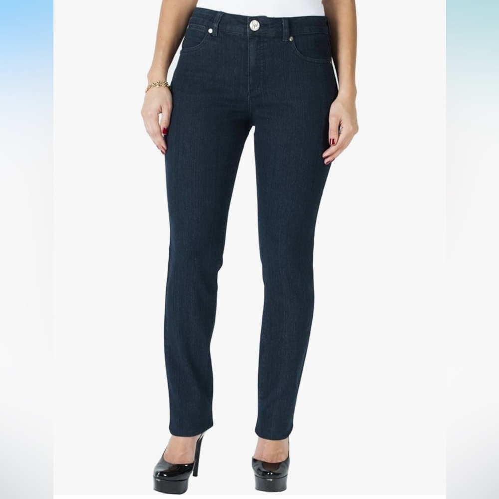 Simon Chang Women's Straight Leg Jeans - Dark Blue